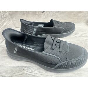Skechers Women's Slip-ins On The Go Flex Top Notch Blk Shoes Size 8